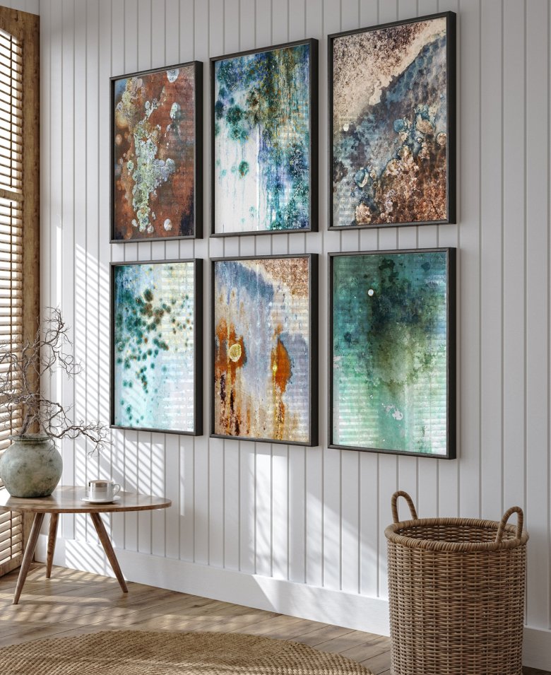 Das Bild zeigt Gemälde von Annika Mühltaler