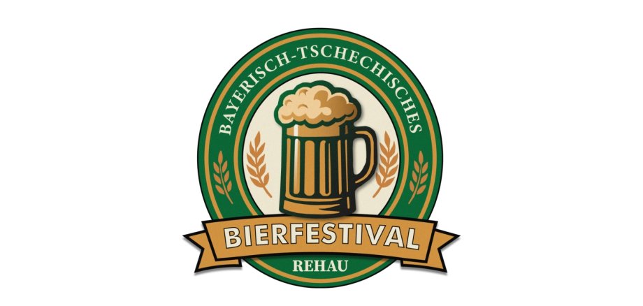 Die Grafik zeigt das Logo des Bayerisch-Tschechischen Bierfestivals auf weißem Hintergrund.