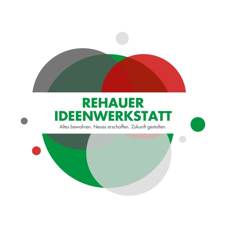 Das Bild zeigt das Logo der Rehauer Ideenwerkstatt
