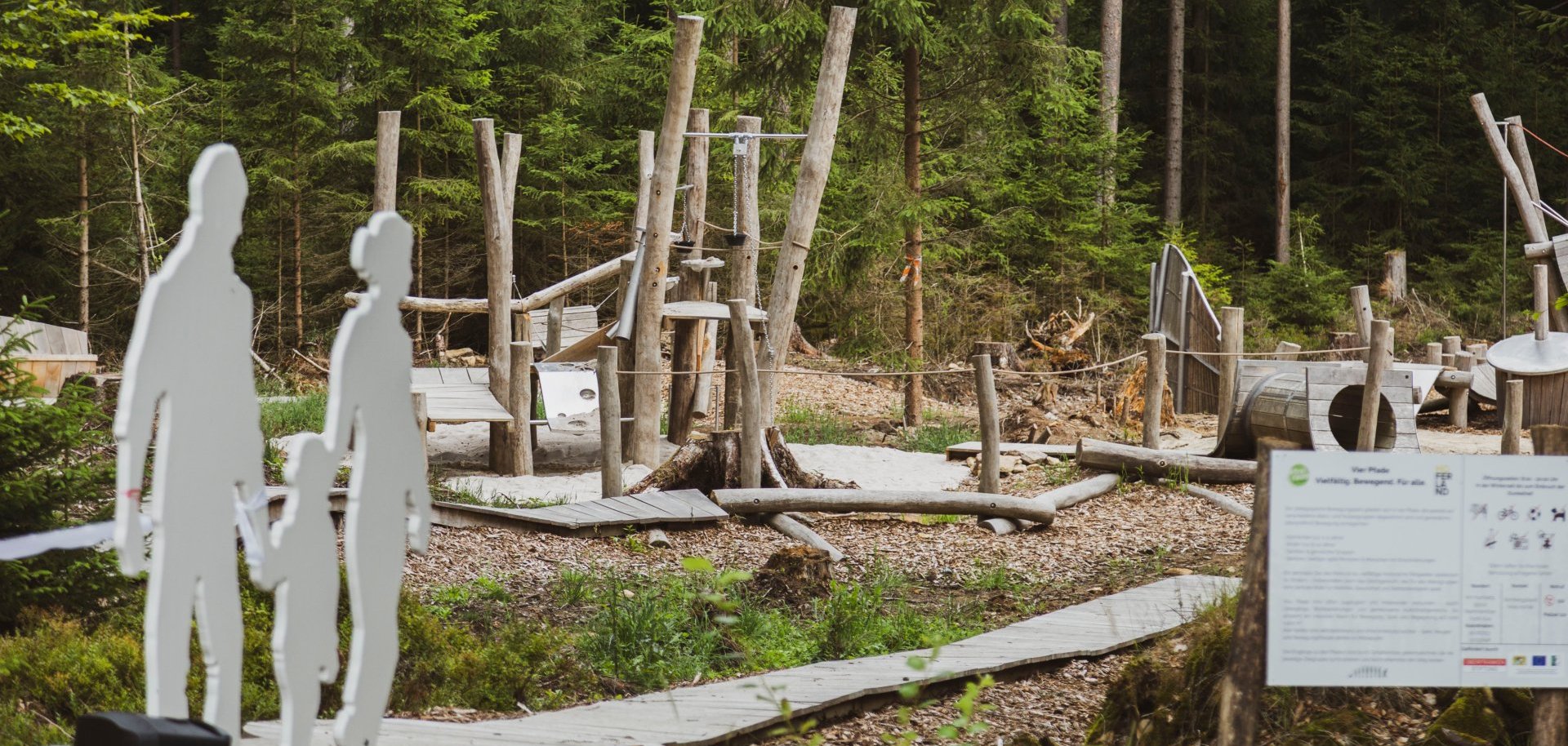 Das Bild zeigt den neuen pädagogischen Bewegungspark am Großen Kornberg.