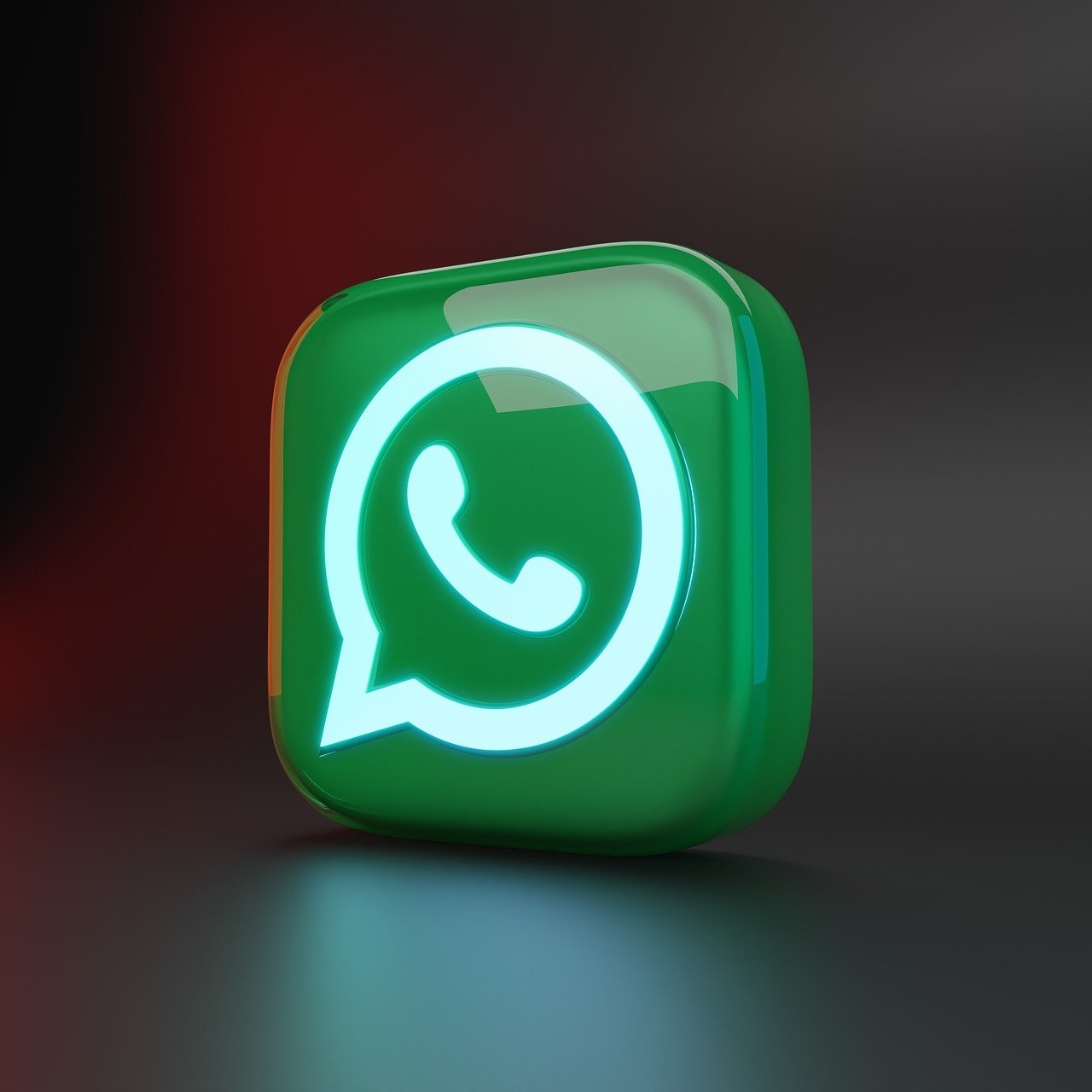 Die Grafik zeigt das "Whatsapp"-Symbol.