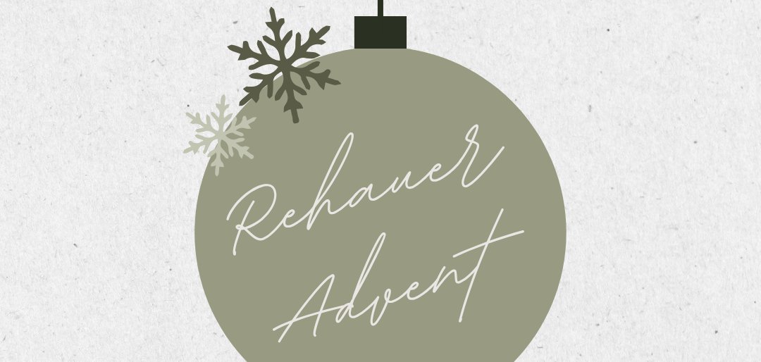 Creme Rot Grün Illustrativ Stilvoll Weihnachten Advent Zahlen Instagram Post - Rehauer Advent