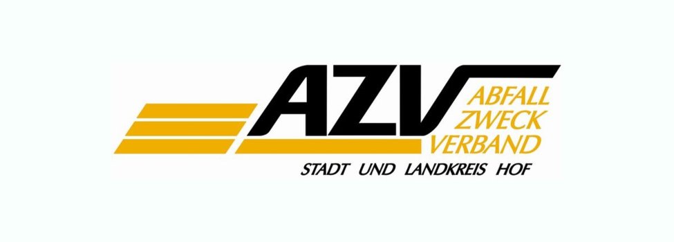 Die Grafik zeigt das Logo AZV Stadt und Landkreis Hof.