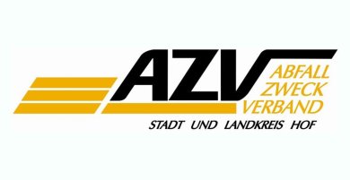 Die Grafik zeigt das Logo AZV Stadt und Landkreis Hof.