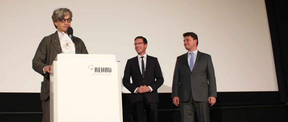 Das Bild zeigt den Hans-Vogt-Filmpreisträger Wenders von 2014.