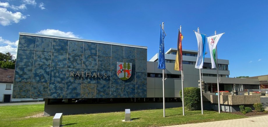 Das Bild zeigt das Rathaus von außen.