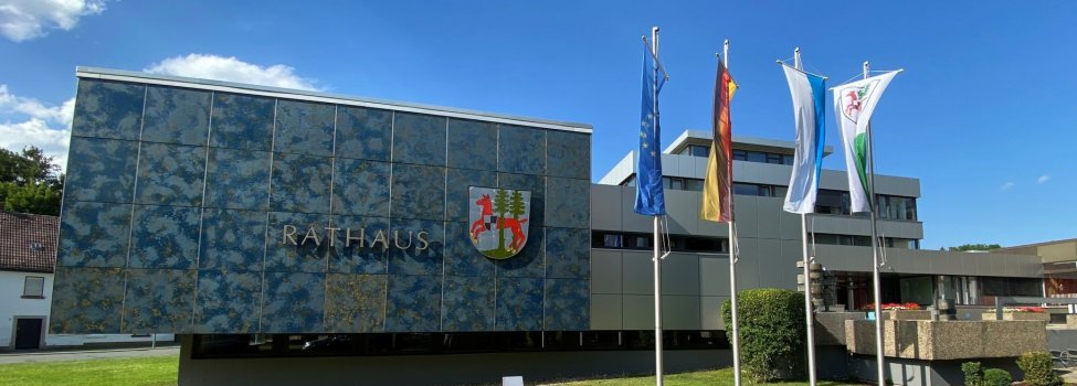 Das Bild zeigt das Rathaus von außen.