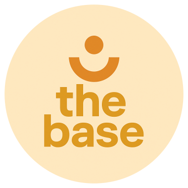 Das Bild zeigt das neue Logo des Jugendzentrums "The Base".