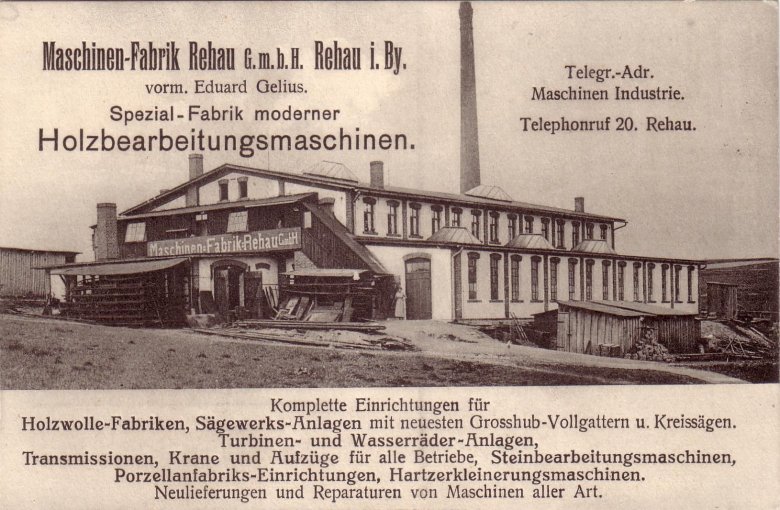 Das Bild zeigt den Briefkopf der Maschinenfabrik Eduard Gelius.
