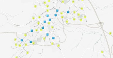 Das Bild zeigt das Schild der Haltestelle des Hofer Landbus